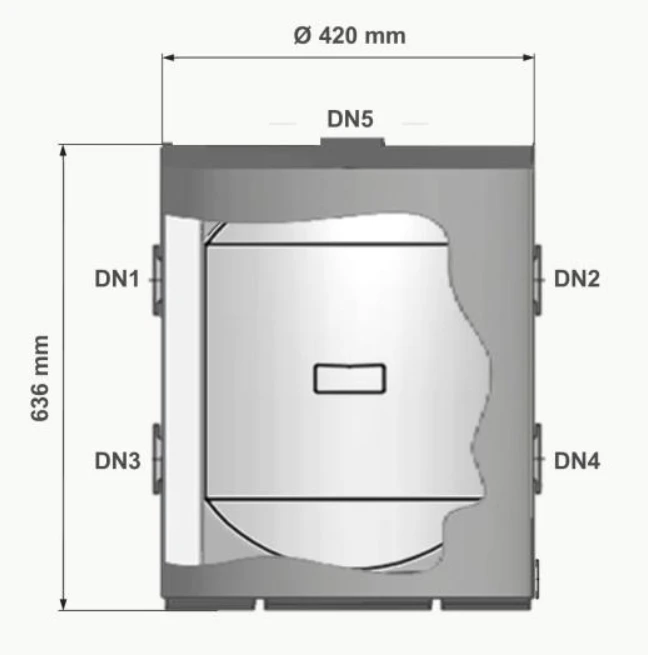 RVS Anti Pendel Buffertank BT-50 WM-C4 - 50L 2