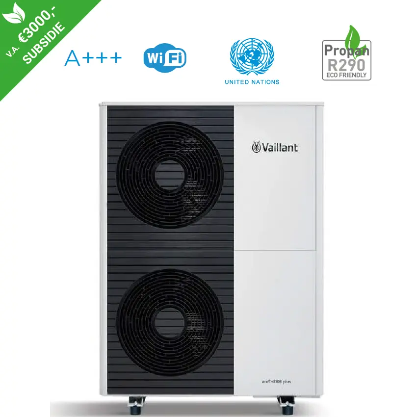 Vaillant aroTHERM propaan R290 lucht-water warmtepomp 105 400V